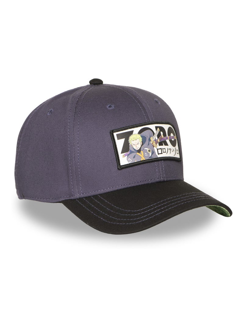 Casquette  Baseball adulte One Piece Zoro Freegun Noir Vert - Kiabi