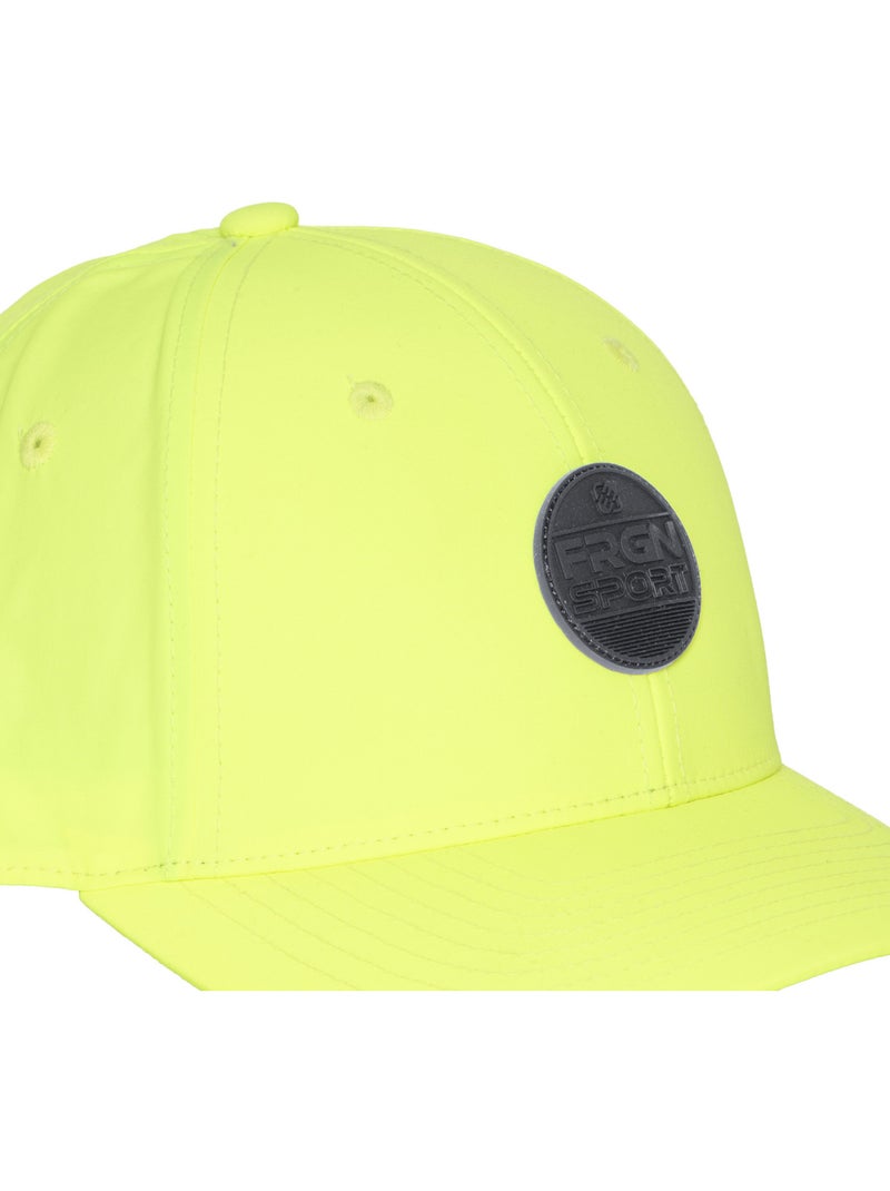 Casquette baseball avec écusson rond PU et réglage par cordon FRGN Freegun Jaune - Kiabi