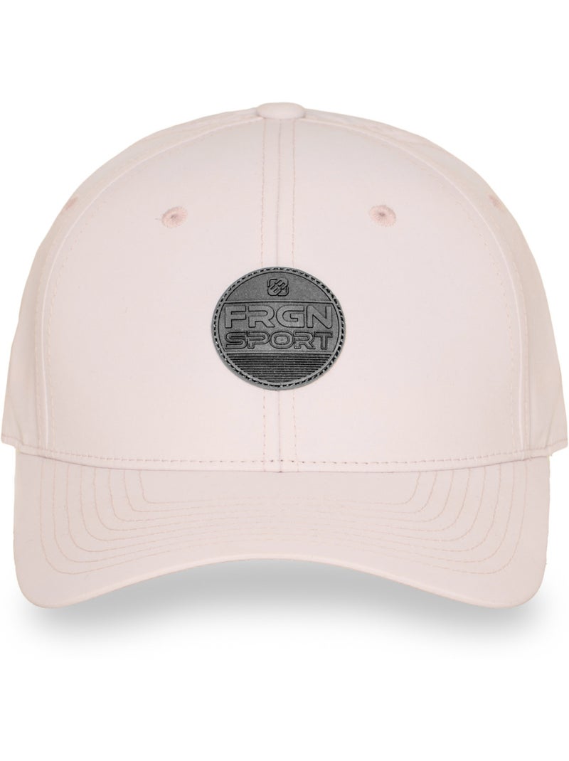 Casquette baseball avec écusson rond PU et réglage par cordon FRGN Freegun Rose - Kiabi