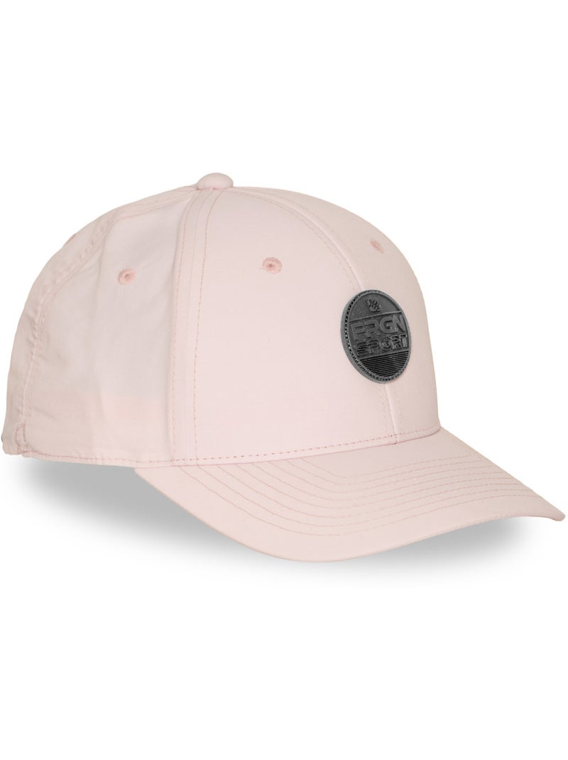 Casquette baseball avec écusson rond PU et réglage par cordon FRGN Freegun Rose - Kiabi