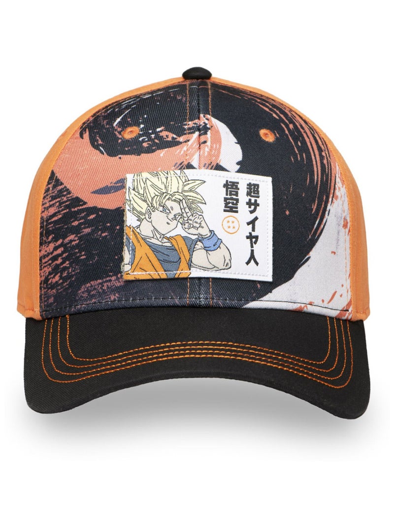 Casquette baseball Dragon Ball Z Goku Freegun Noir Orange clair - Kiabi