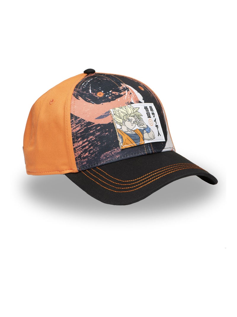 Casquette baseball Dragon Ball Z Goku Freegun Noir Orange clair - Kiabi