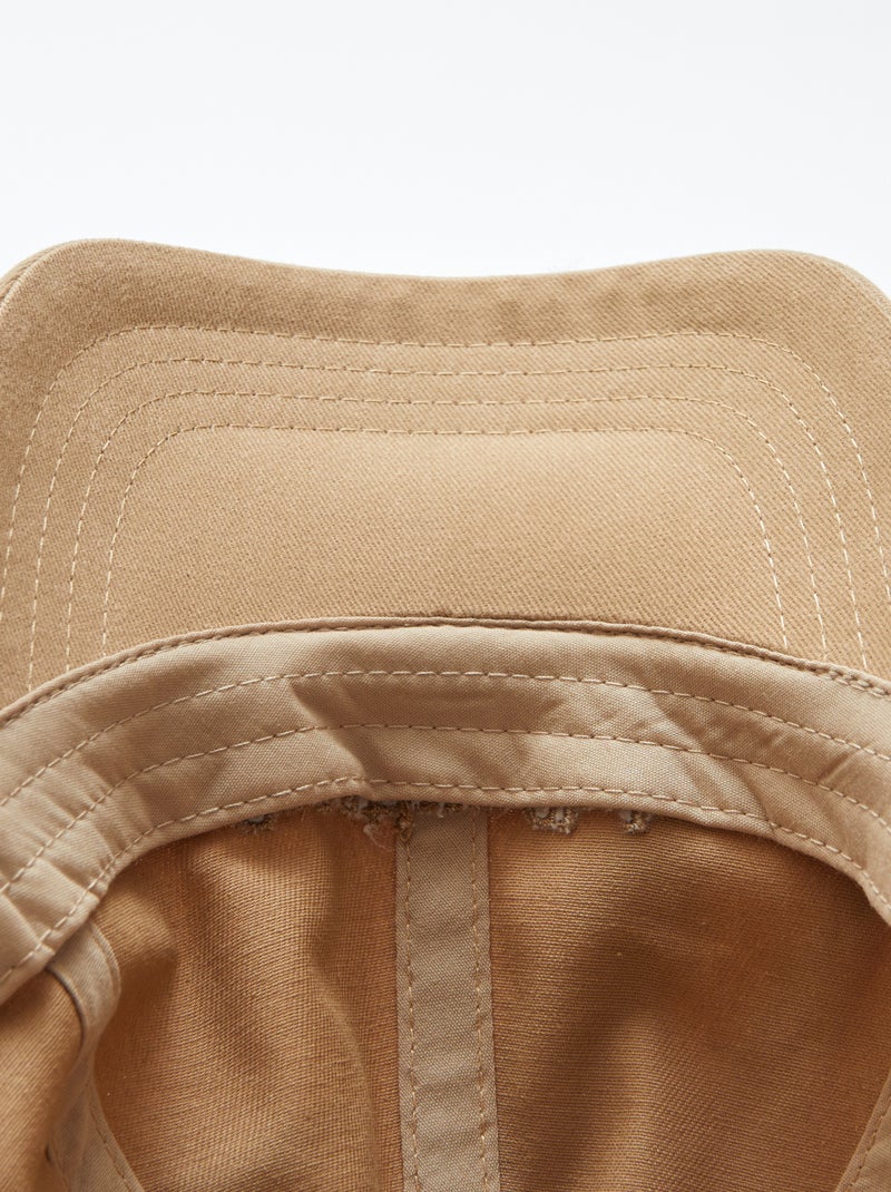 Casquette baseball en coton BEIGE - Kiabi