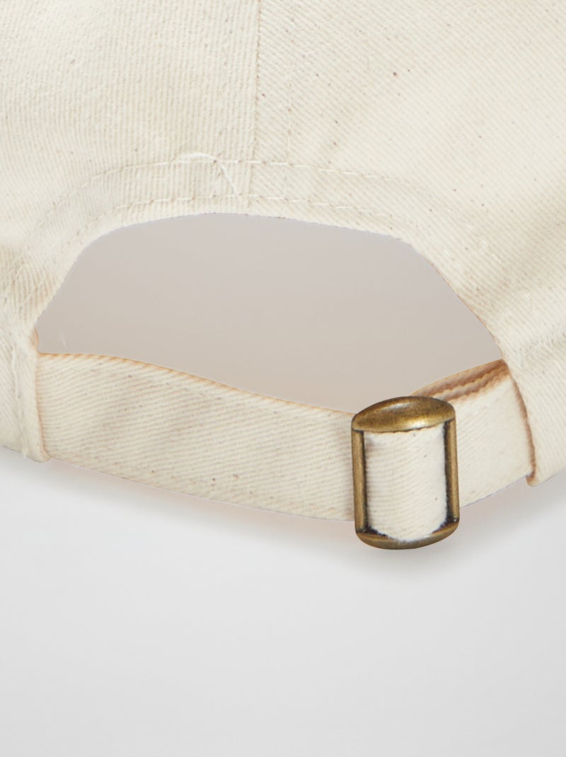 Casquette De Baseball En Coton Blanc/noir | Miu Miu