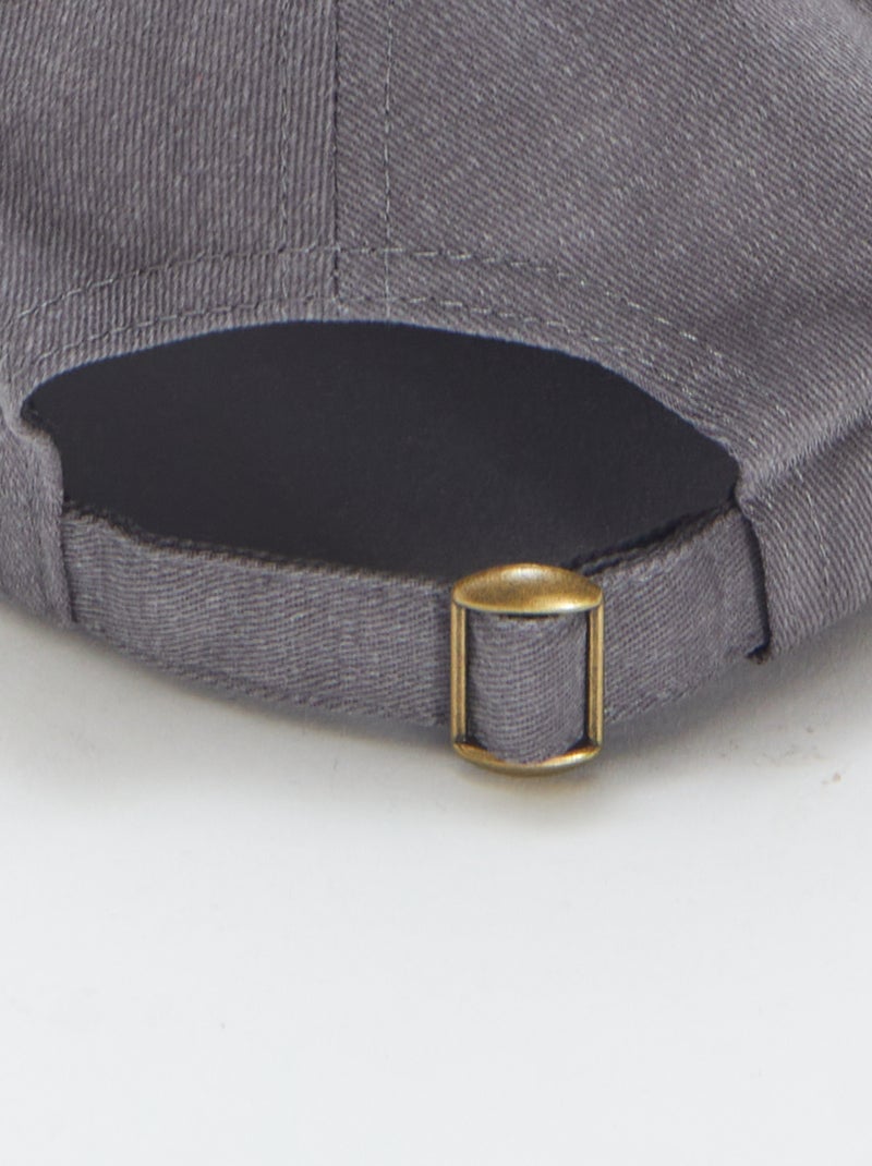 Casquette baseball en coton NOIR - Kiabi