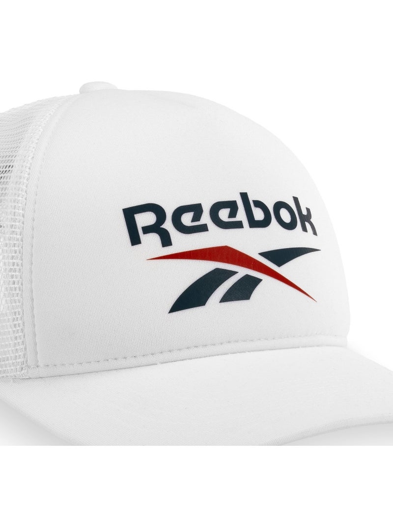 Casquette baseball en polyester avec mousse devant et filet Aero Cap Reebok Blanc - Kiabi
