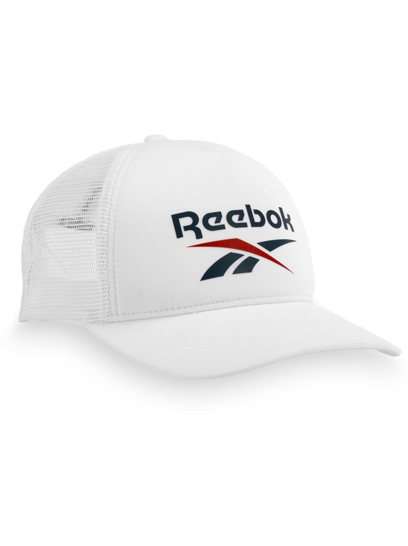 Casquette baseball en polyester avec mousse devant et filet Aero Cap Reebok Blanc - Kiabi