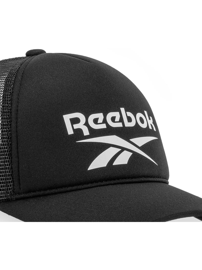Casquette baseball en polyester avec mousse devant et filet Aero Cap Reebok Noir - Kiabi