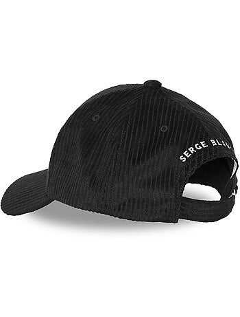 Casquette baseball en velours côtelé velvet serge blanco