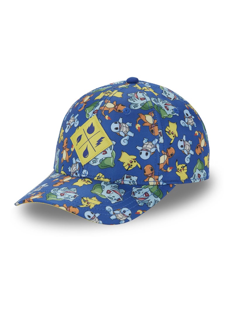 Casquette baseball enfant Pokémon Freegun Bleu Jaune - Kiabi