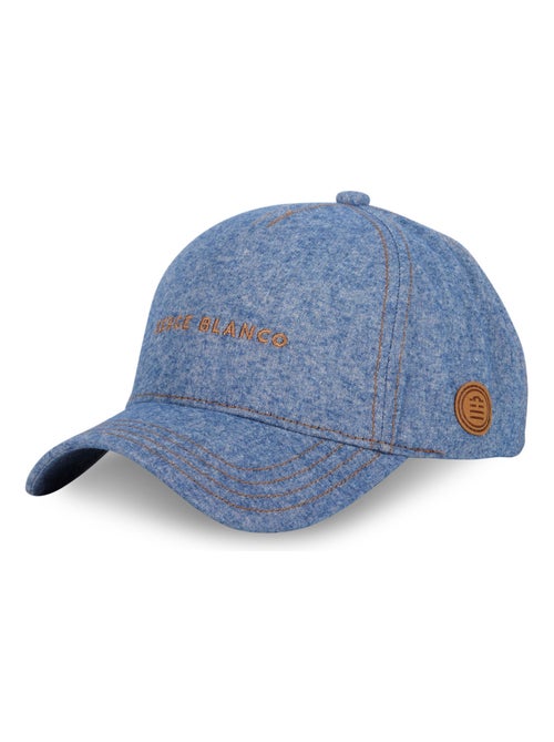 Casquette Baseball homme chambray effet denim Jean Serge Blanco - Kiabi