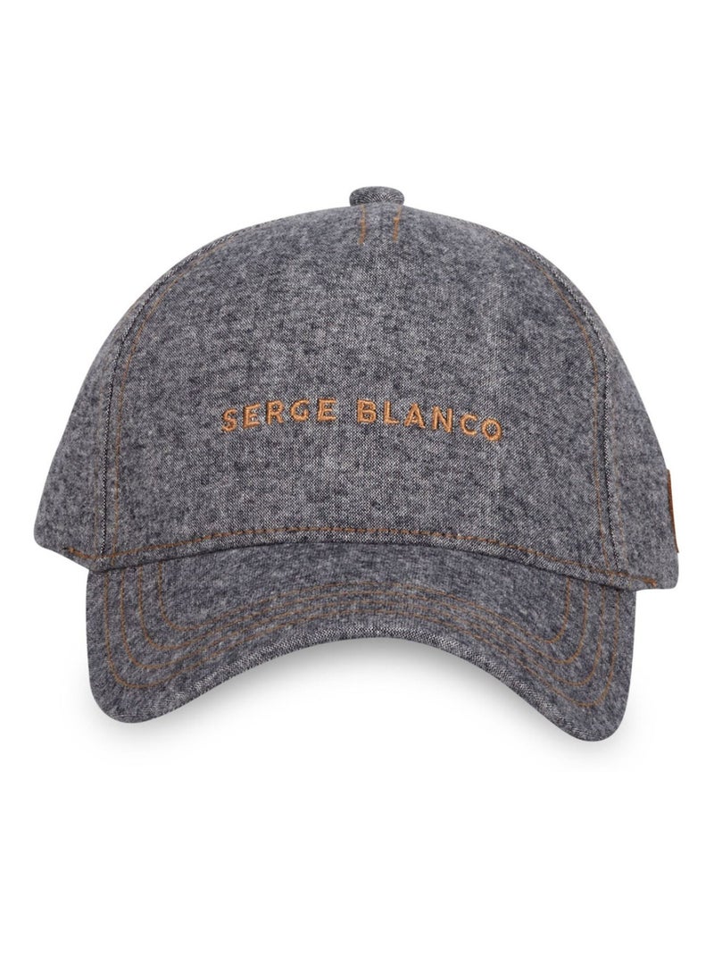 Casquette Baseball homme chambray effet denim Jean Serge Blanco Gris Marron - Kiabi