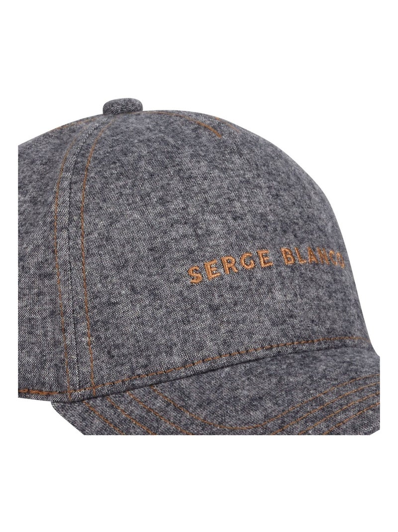 Casquette Baseball homme chambray effet denim Jean Serge Blanco Gris Marron - Kiabi