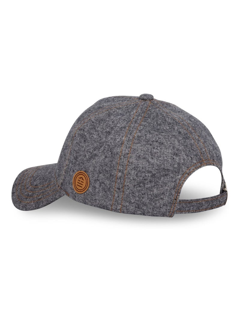 Casquette Baseball homme chambray effet denim Jean Serge Blanco Gris Marron - Kiabi