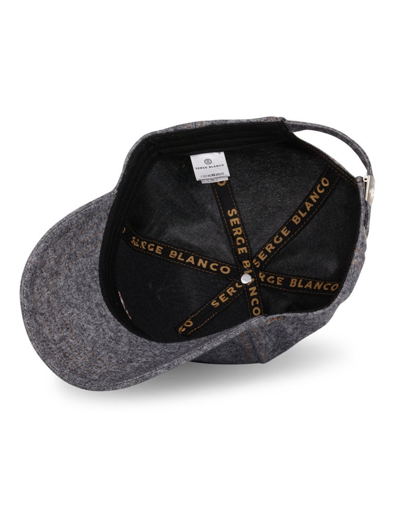 Casquette Baseball homme chambray effet denim Jean Serge Blanco Gris Marron - Kiabi