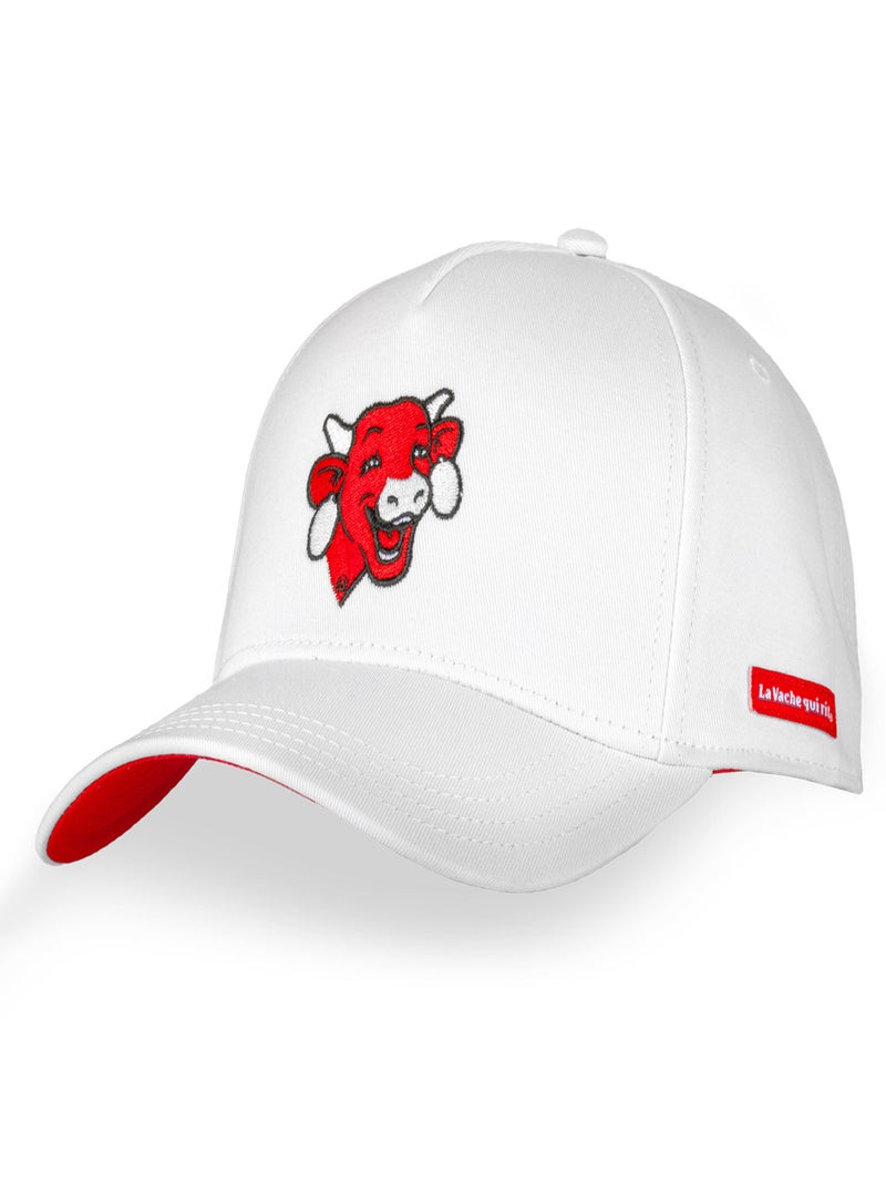 Casquette baseball homme en coton La Vache Qui Rit Cow Freegun Blanc - Kiabi