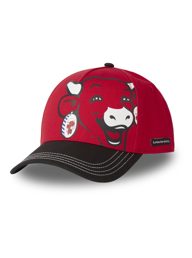 Casquette baseball homme en coton La Vache Qui Rit Cow Freegun Rouge - Kiabi