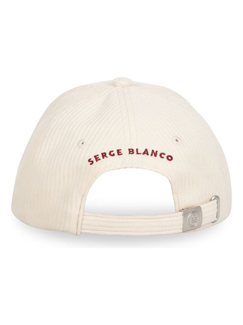 Casquette Baseball homme en velours côtelé Velvet Serge Blanco Blanc - Kiabi