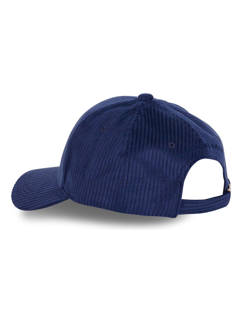 Casquette Baseball homme en velours c?tel? Velvet Serge Blanco Bleu - Kiabi