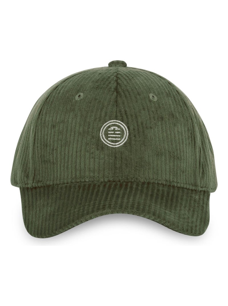 Casquette Baseball homme en velours c?tel? Velvet Serge Blanco Vert - Kiabi