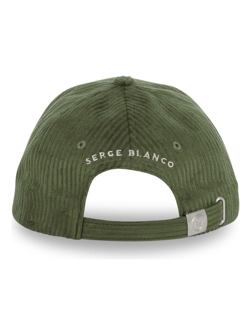 Casquette Baseball homme en velours c?tel? Velvet Serge Blanco Vert - Kiabi