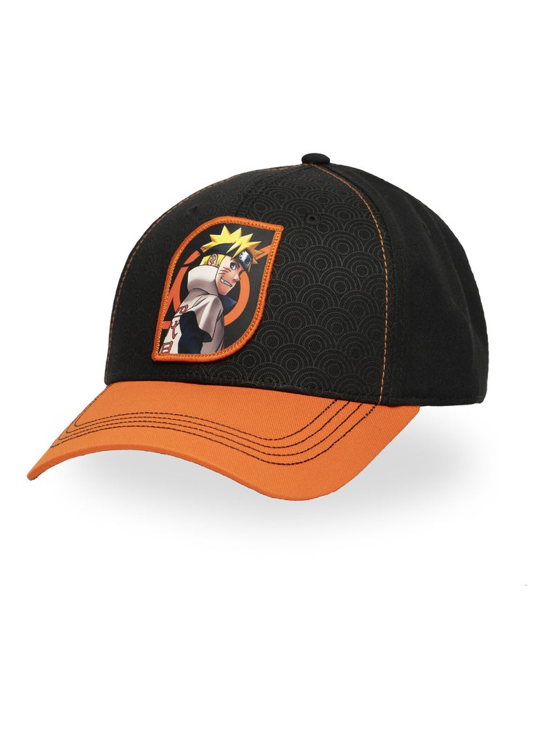 Casquette baseball Naruto Shippuden Naruto Freegun Noir Orange clair - Kiabi