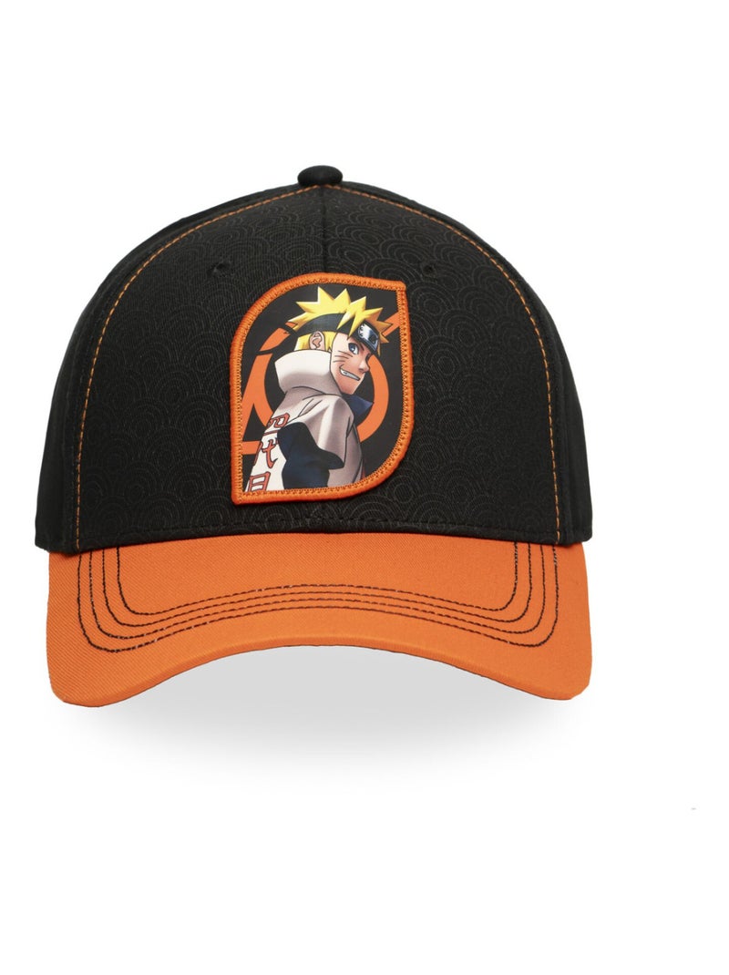 Casquette baseball Naruto Shippuden Naruto Freegun Noir Orange clair - Kiabi