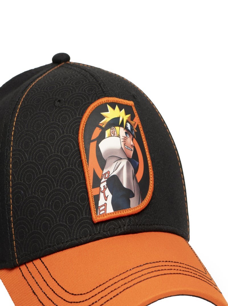 Casquette baseball Naruto Shippuden Naruto Freegun Noir Orange clair - Kiabi