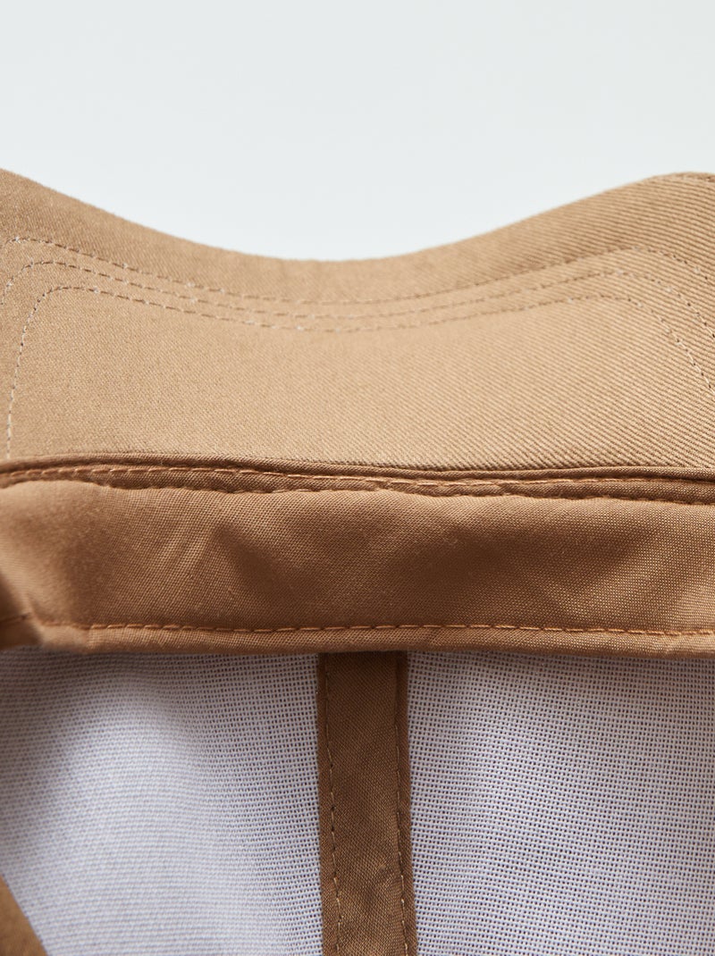 Casquette basique style baseball Marron - Kiabi