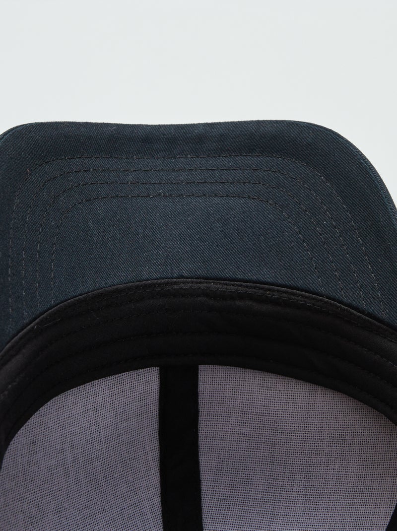Casquette basique style baseball Noir - Kiabi