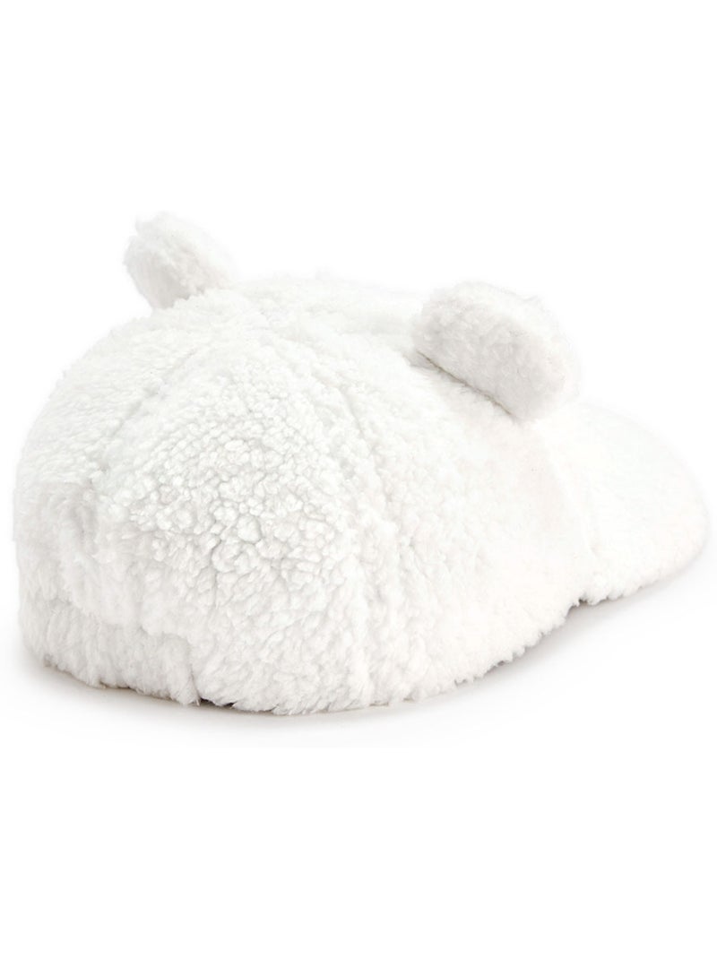 Casquette b?b? en sherpa Charlie Ecru - Kiabi