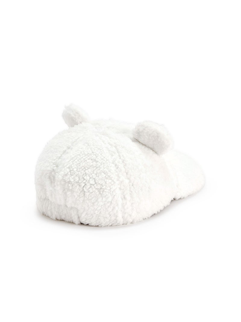 Casquette bébé en sherpa Charlie Ecru - Kiabi