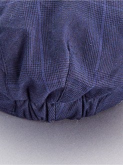 Casquette béret carreaux - Kiabi