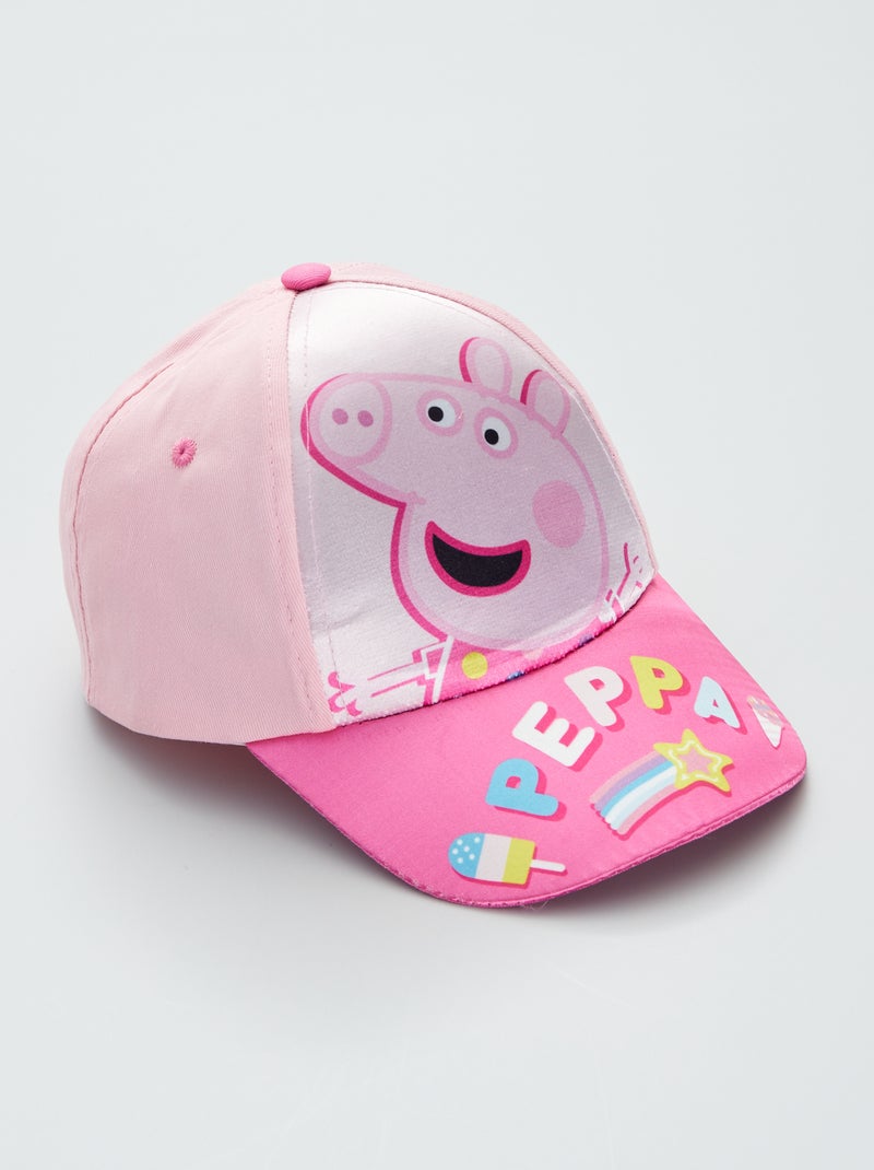 Casquette bi-matières 'Peppa Pig' Rose claire - Kiabi