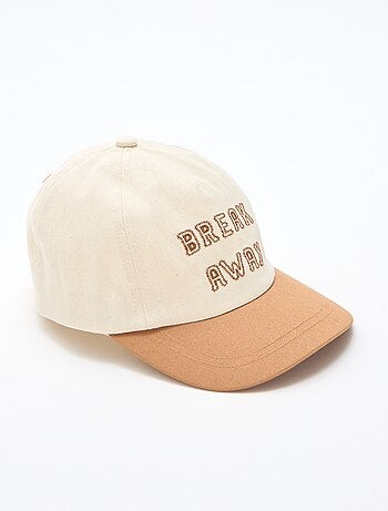 Casquette brodée en tissu