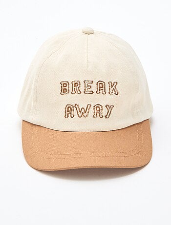 Casquette brodée en tissu