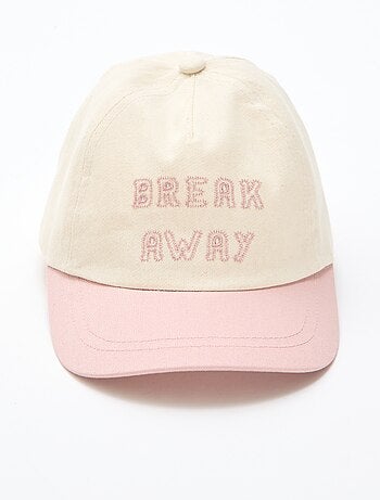 Casquette brodée en tissu