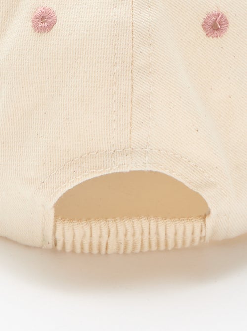 Casquette brodée en tissu - Kiabi