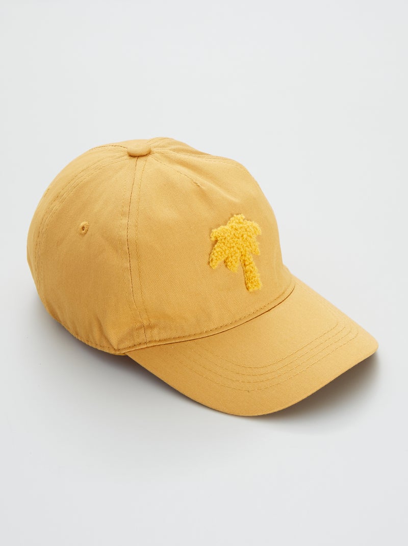 Casquette brodée 'palmier' jaune - Kiabi