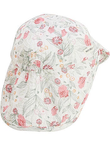 Casquette cache-cou b?b? en gaze de coton Anaelle