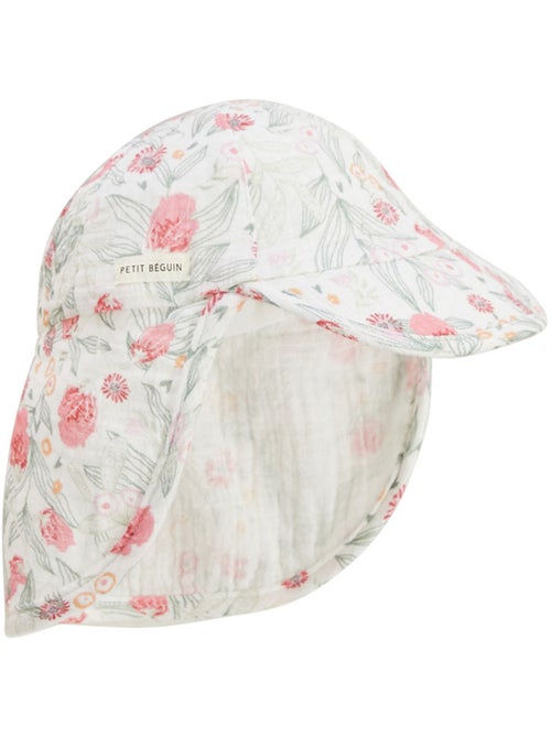 Casquette cache-cou bébé en gaze de coton Anaelle - Kiabi