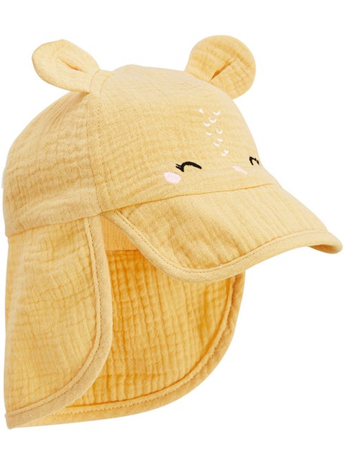 Casquette cache-cou bébé en gaze de coton Camila - Kiabi