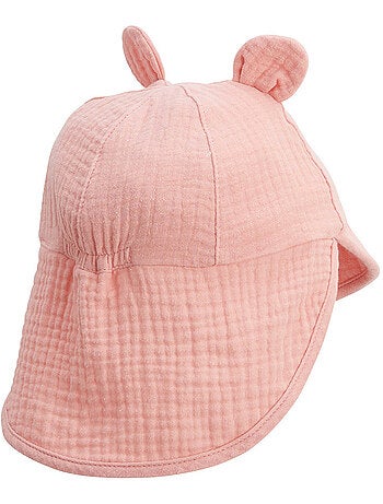 Casquette cache-cou bébé en gaze de coton Mindanao