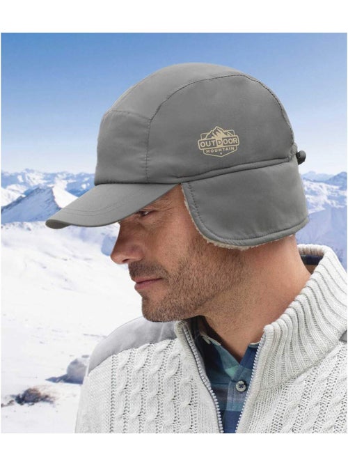 Casquette Cache-Oreilles Doublée Sherpa  - ATLAS FOR MEN - Kiabi