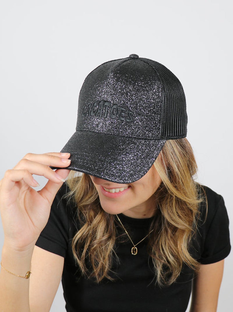 Casquette Capoeira Glitter Cacatoès Noir - Kiabi