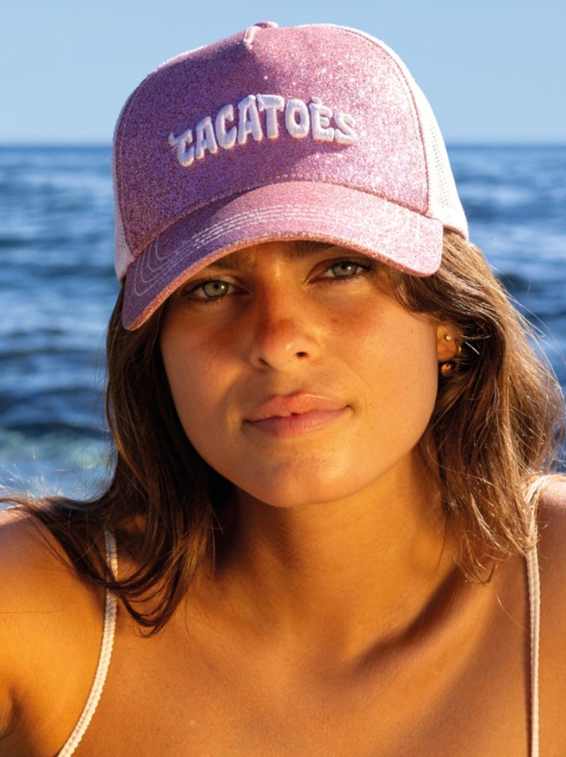 Casquette Capoeira Glitter Cacatoès Vieux rose - Kiabi