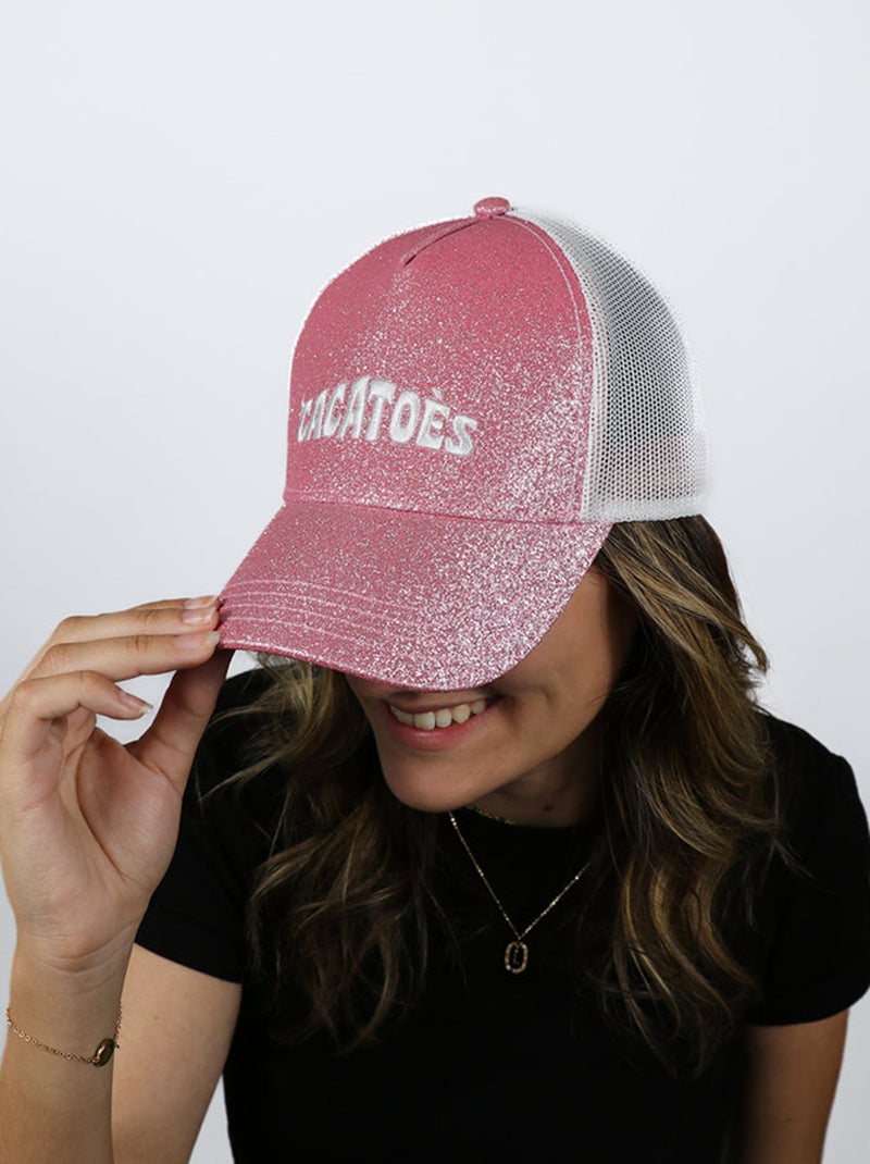 Casquette Capoeira Glitter Cacatoès Vieux rose - Kiabi