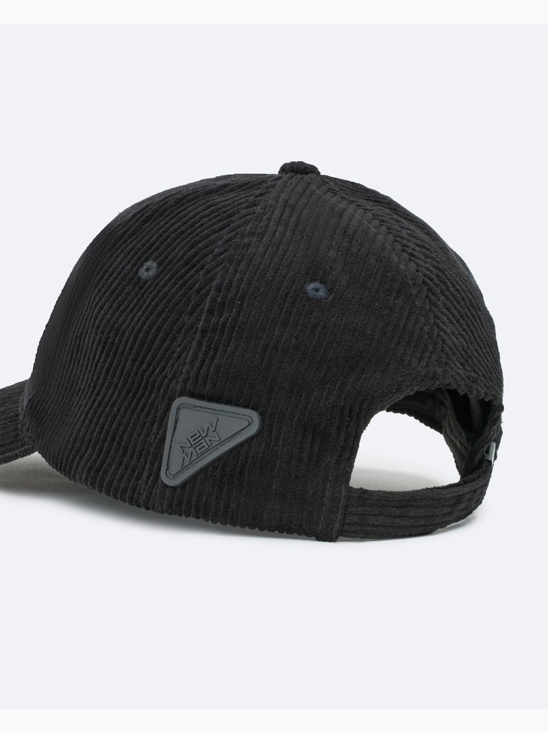 Casquette Cord   - New Man Noir - Kiabi