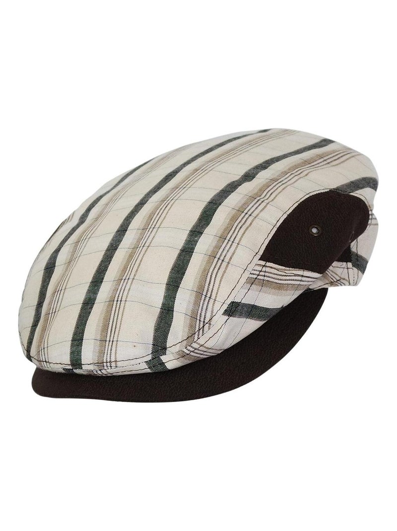 Casquette coton patchwork Marron - Kiabi