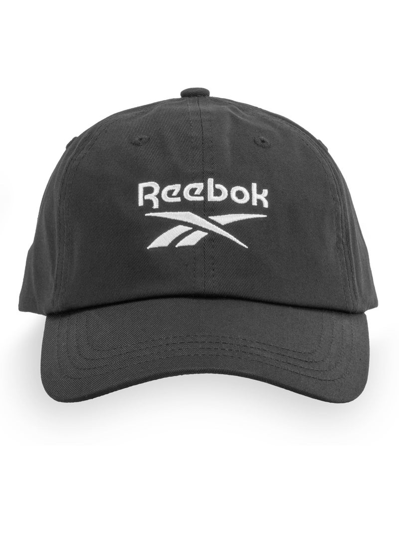 Casquette Dad cap en coton avec broderie sur le devant Logo Cap Reebok Noir - Kiabi
